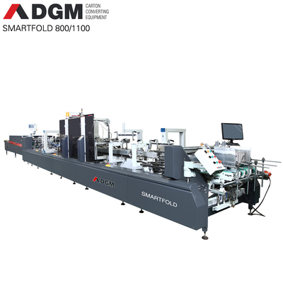 Food DGM Bump And Box Cardboard Folder Gluer Lathe Device SMARTFOLD 800 Automatic Corrugated Line Machine